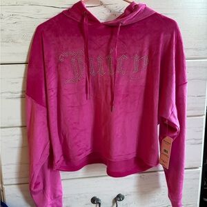 Size medium Juicy Couture rinestone velour hoodie